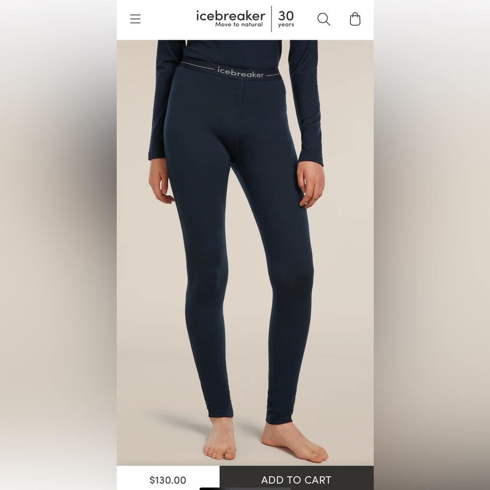 NWT Icebreaker 200 Merino Wool Base Layer
